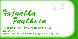 hajnalka paulheim business card